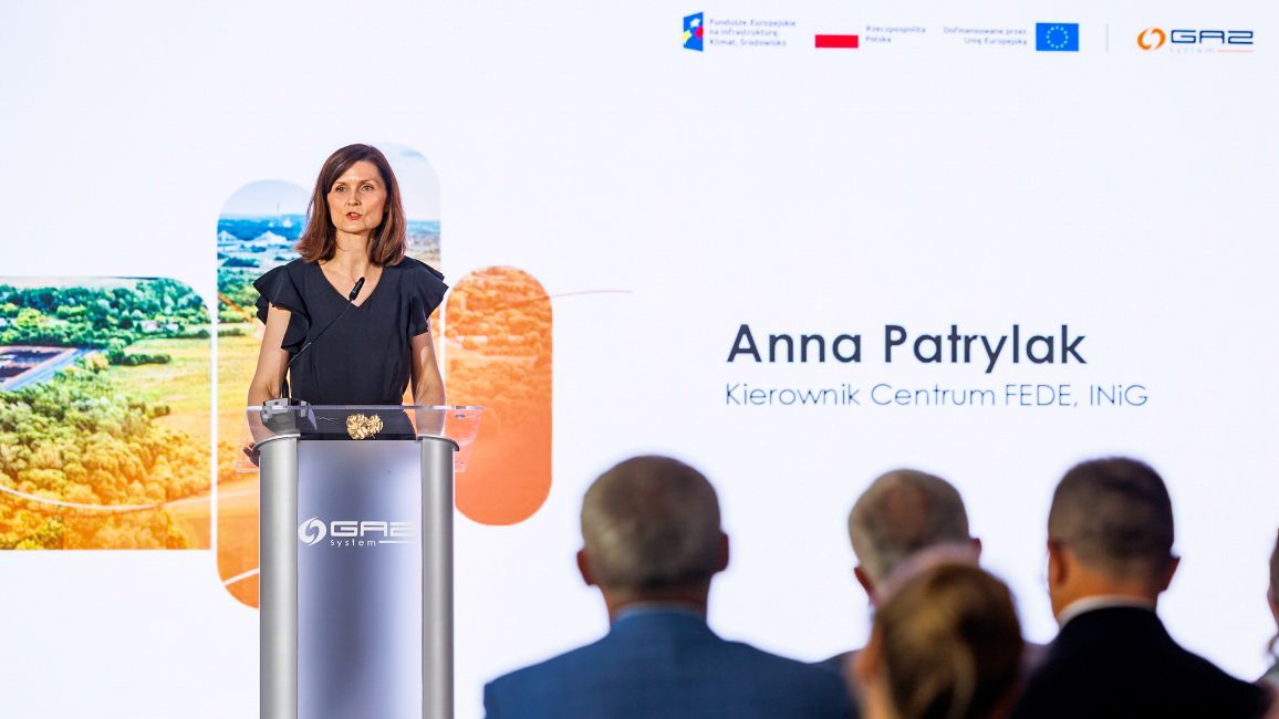 30.06.2026 Uroczystość otwarcia gazociągu Wężerów – Przewóz Anna Patrylak kierownik Centrum FEDE, INiG
