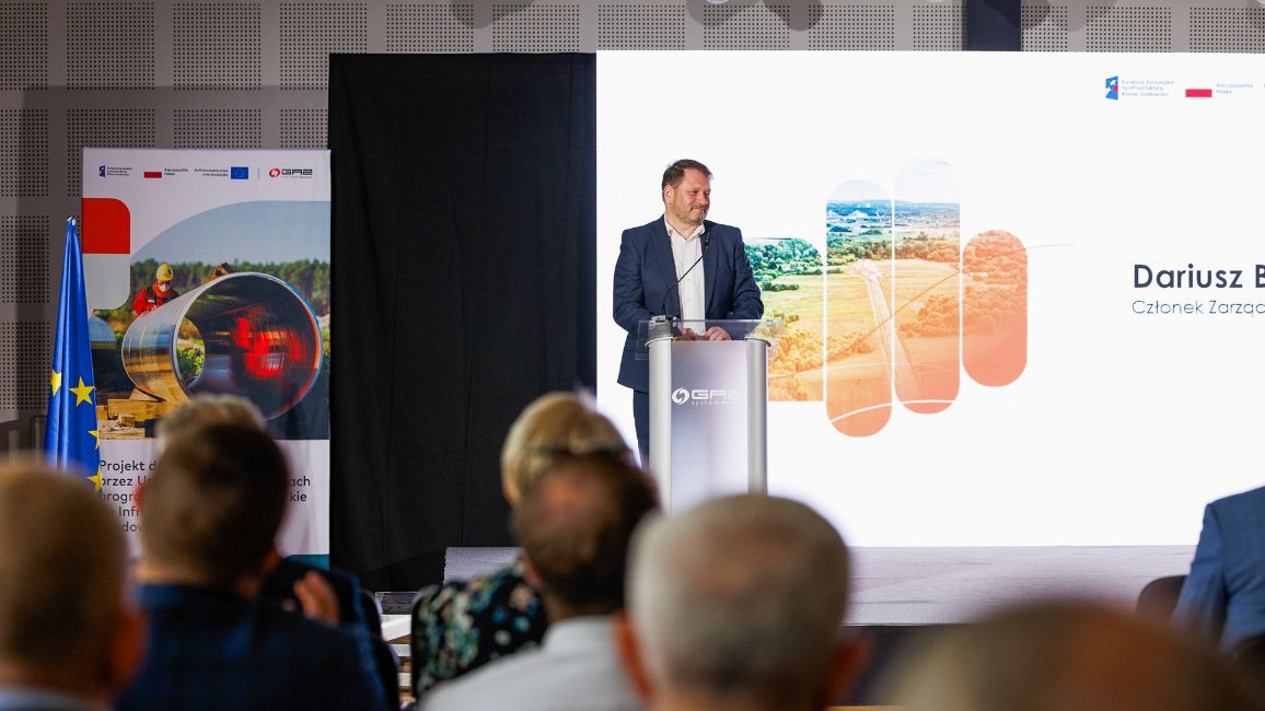 30.06.2026 Uroczystość otwarcia gazociągu Wężerów – Przewóz Dariusz Bogdan Członek Zarządu GAZ-SYSTEM