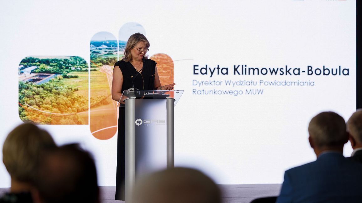 30.06.2026 Uroczystość otwarcia gazociągu Wężerów – Przewóz Edyta Klimowska-Bobula Dyrektor Wydziału Powiadamiania MUW