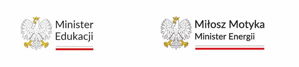 Logo Ministerstwo Edukacji i Miłosz Motyka