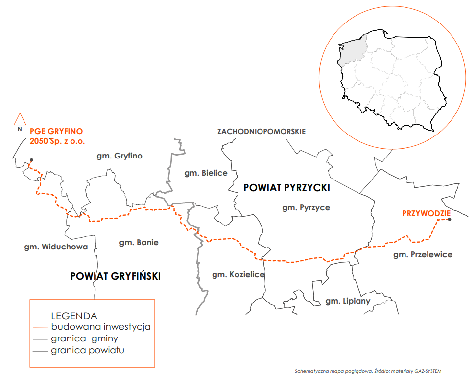 Mapka PGE Gryfino