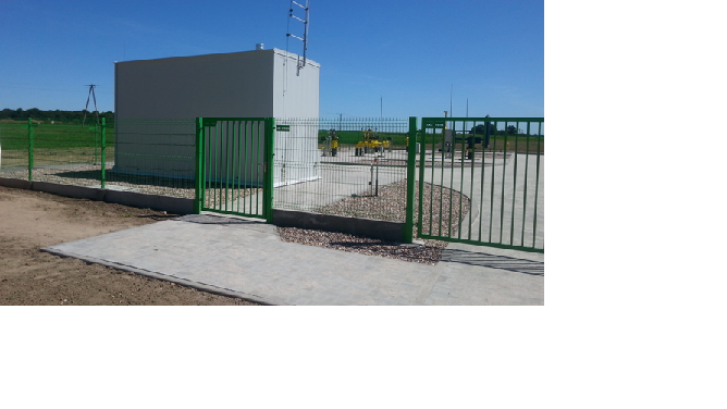 The new shut off and relief valve system (Polish: ZZU) in Zduny.