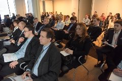 Uczestnicy spotkania podczas prezentacji